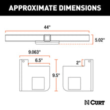 Load image into Gallery viewer, CURT 15923 Universal Weld-On Trailer Hitch, 2-1/2" Receiver (Up to 44" Frames, 9" Drop)