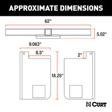 Load image into Gallery viewer, CURT 15926 Universal Weld-On Trailer Hitch, 2-1/2" Receiver (Up to 62" Frames, 18" Drop)