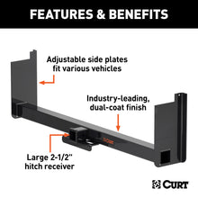 Load image into Gallery viewer, CURT 15926 Universal Weld-On Trailer Hitch, 2-1/2" Receiver (Up to 62" Frames, 18" Drop)