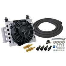 Load image into Gallery viewer, Derale 15950 15 Row Atomic Cool Plate &amp; Fin Remote Transmission Cooler Kit, -8AN