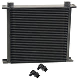 Derale 53486 34 Row Series 10000 Stack Plate Fluid Cooler, 90 degree swivel -6AN