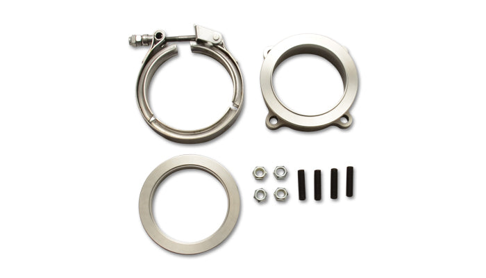 Gt-Series-Turbo-Adapter-3In-4-Bolt-To-3In-V-Band-Flange-W-V-Band--V-Band-Clamp