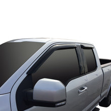 Load image into Gallery viewer, 15C-F150-17C-F250F350-Supercab-Superduty-Tape-On-Wind-Deflector-4Pc-Smoke