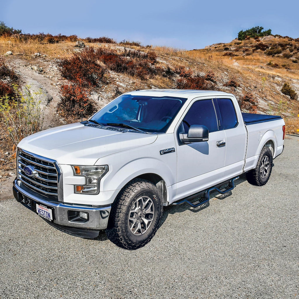 15C-F15017C-Supercab-F250350-Outlaw-Drop-Nerf-Step-Bars-Textured-Black