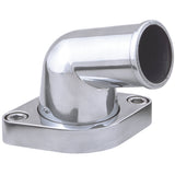 Trans-Dapt 6016 15deg Swivel Style Water Neck; O-Ring SealSB and BB Chevy V8- Polished ALUMINUM