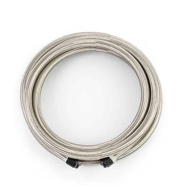 15Ft-Stainless-Steel-Braided-Hose-W--12An-Fittings---Stainless