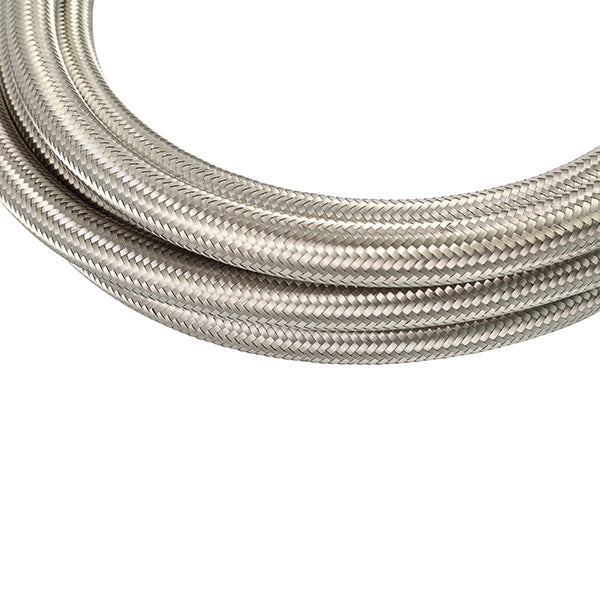 15Ft-Stainless-Steel-Braided-Hose-W--12An-Fittings---Stainless