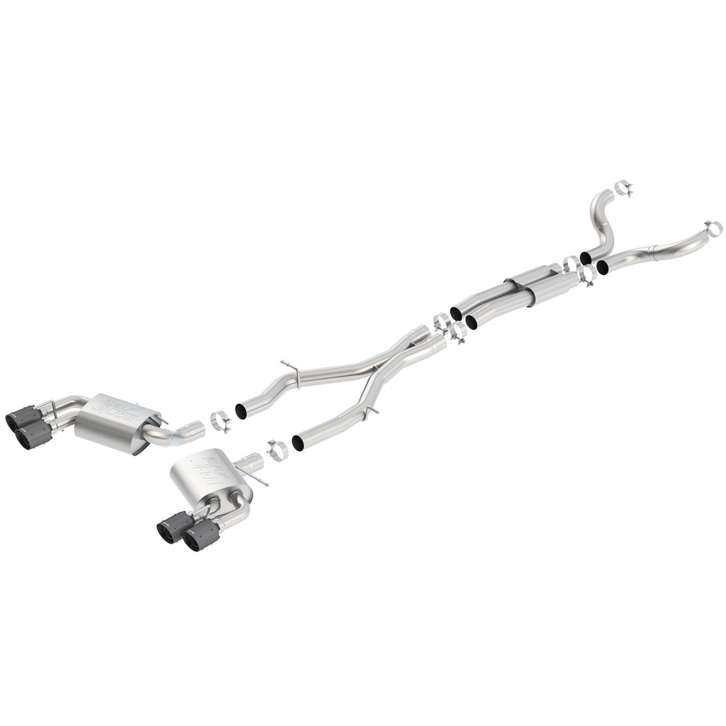 16-17-Chevy-Camaro-6.2L-4In-Dual-Cf-Tips-WBlack-Core-Dual-Split-Exit-Atak-Catback-Exhaust