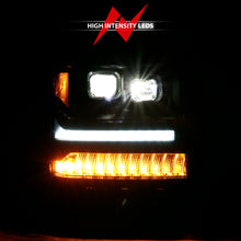 Load image into Gallery viewer, 16-18-Chevrolet-Silverado-1500-Led-Projector-Headlights-WPlank-Style-Switchback-Black-W-Amber