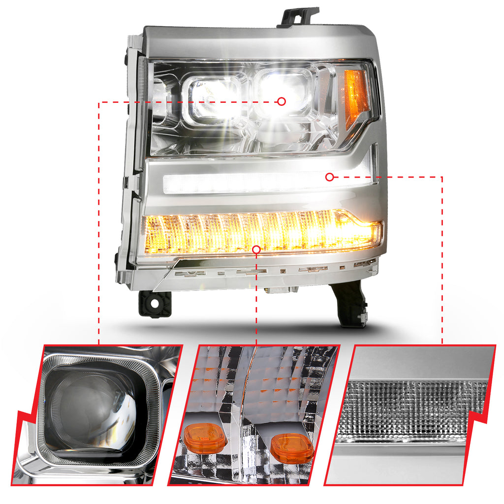 16-18-Chevrolet-Silverado-1500-Led-Projector-Headlights-WPlank-Style-Switchback-Chrome-WAmber