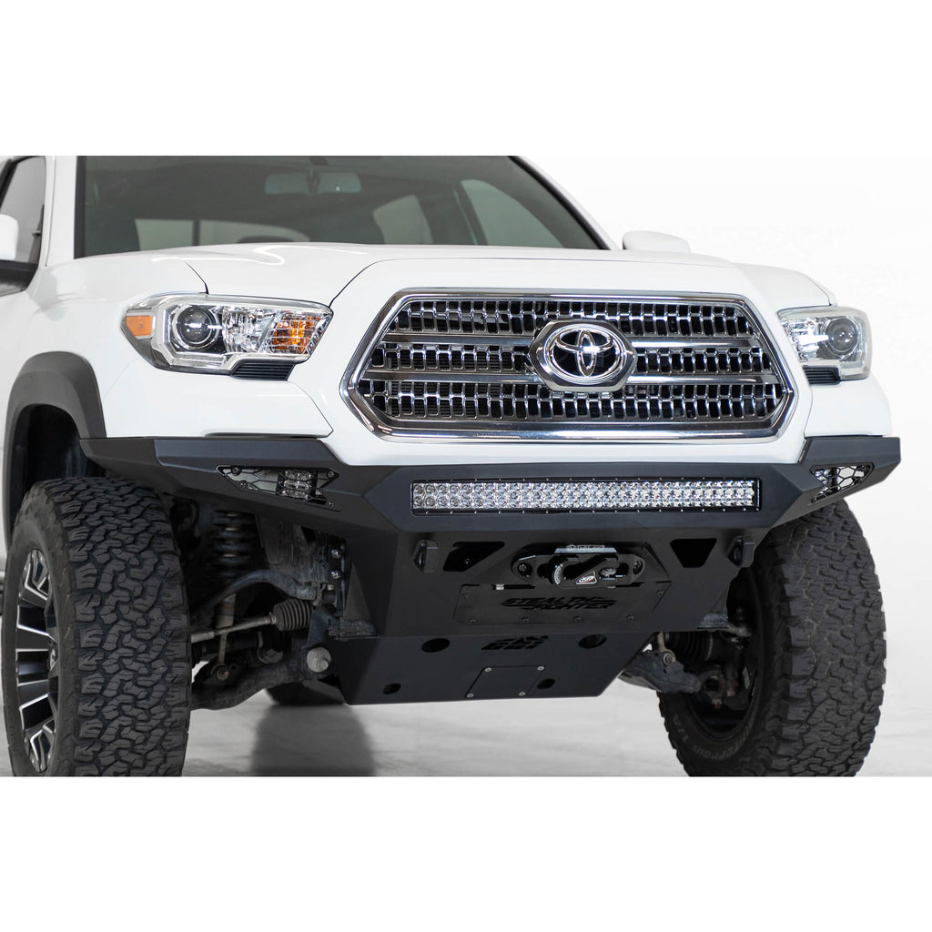 16-19-Toyota-Tacoma-Stealth-Fighther-Front-Bumper-W-Winch-Mount