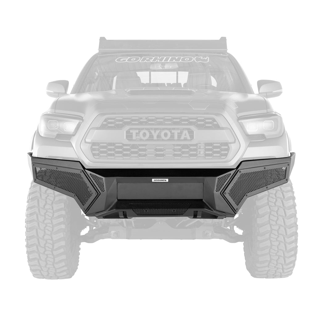16-21-Tacoma-Element-Front-Bumper-W-Power-Actuated-Hide-Away-Light-Bar-Mount-Tex-Black