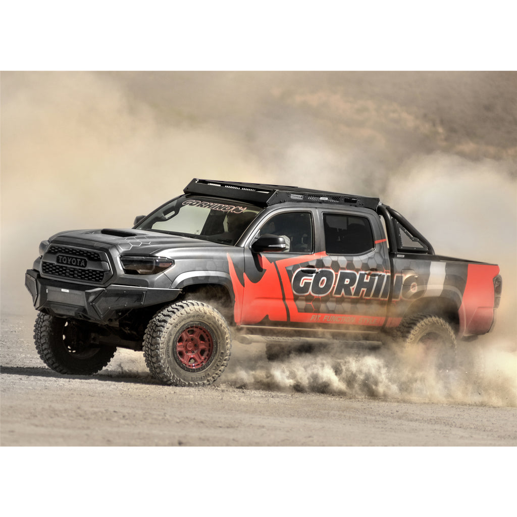 16-21-Tacoma-Element-Front-Bumper-W-Power-Actuated-Hide-Away-Light-Bar-Mount-Tex-Black