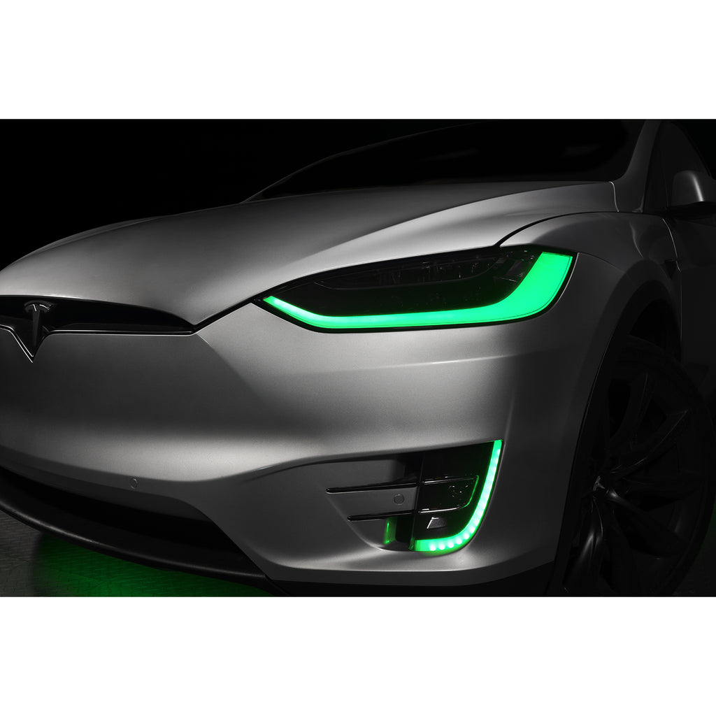 16-21-Tesla-Model-X-Dynamic-Colorshift-Headlight--Fog-Light-Drl-Upgrade-Kit