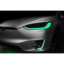 Load image into Gallery viewer, 16-21-Tesla-Model-X-Dynamic-Colorshift-Headlight--Fog-Light-Drl-Upgrade-Kit