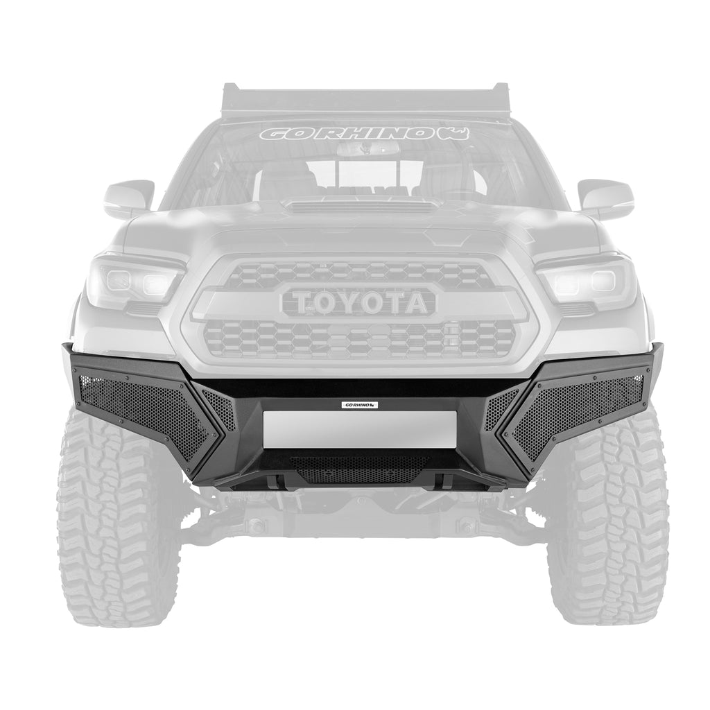 16-21-Toyota-Tacoma-Element-Front-Bumper-With-Fixed-Light-Bar-Mount-Textured-Black