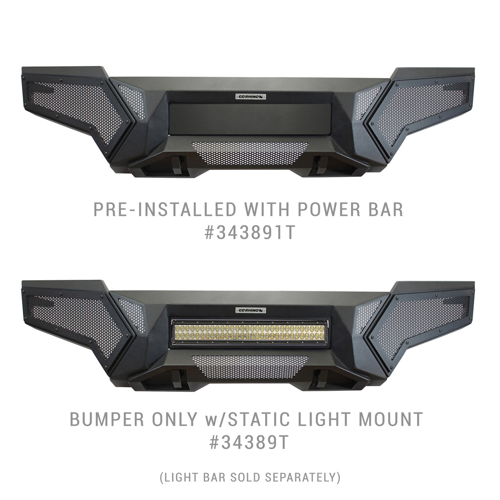 16-21-Toyota-Tacoma-Element-Front-Bumper-With-Fixed-Light-Bar-Mount-Textured-Black