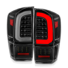 Load image into Gallery viewer, 16-21-Toyota-Tacoma-Led-Tail-Lights---W-Light-Bar-Sequential-Black-Housing--Clear-Lens