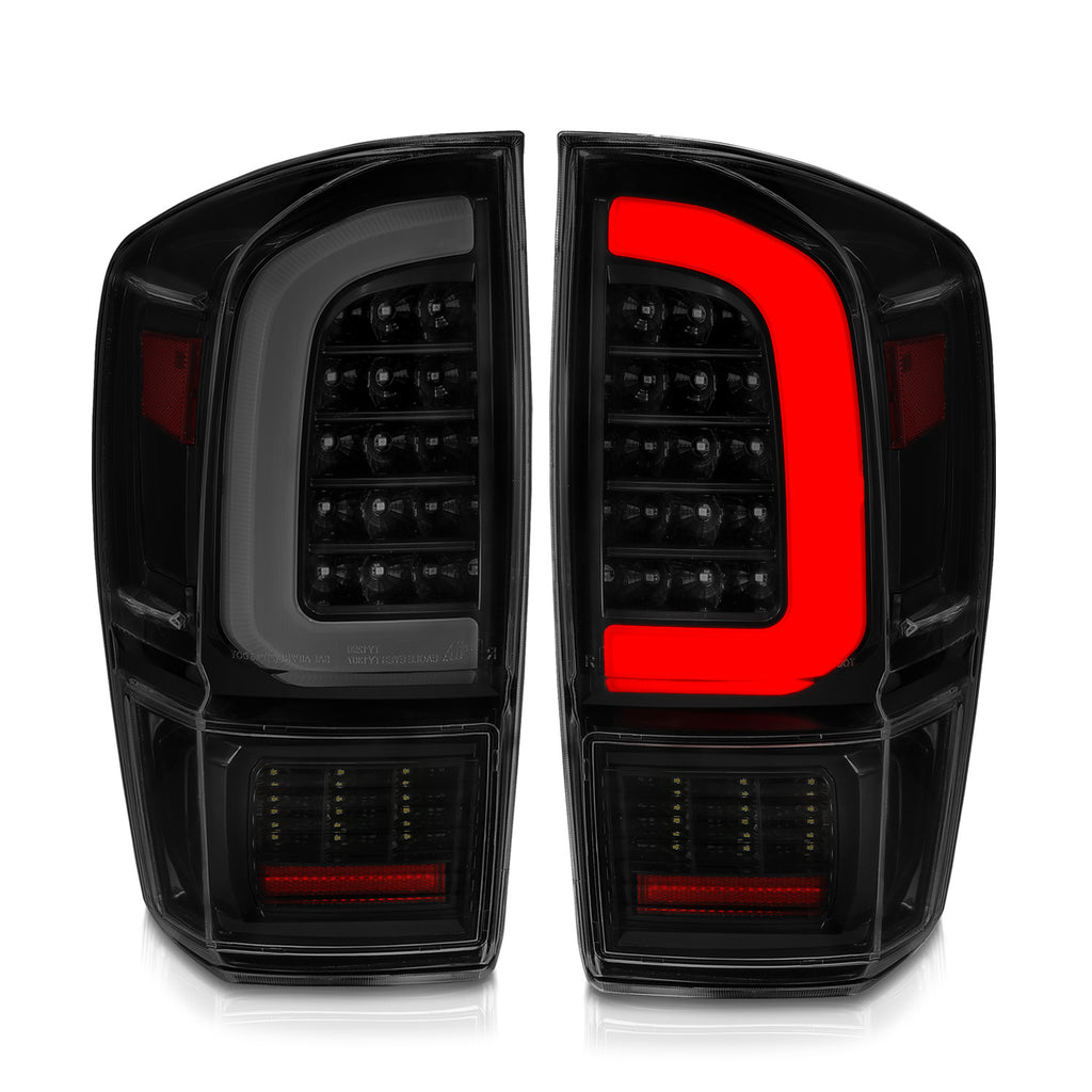 16-21-Toyota-Tacoma-Led-Tail-Lights---W-Light-Bar-Sequential-Black-Housing--Smoke-Lens