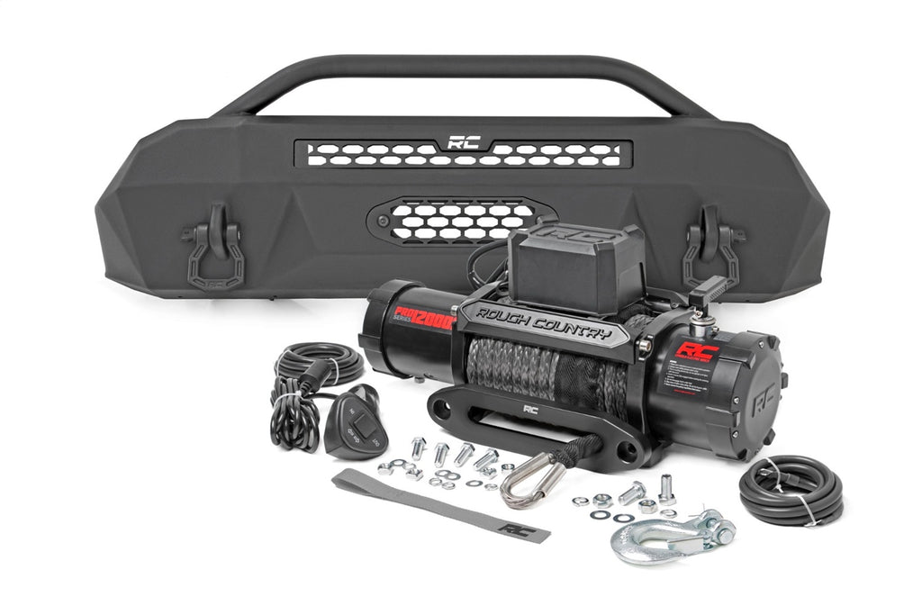Rough Country 10715 Front Winch Bumper for Select Toyota Tacoma