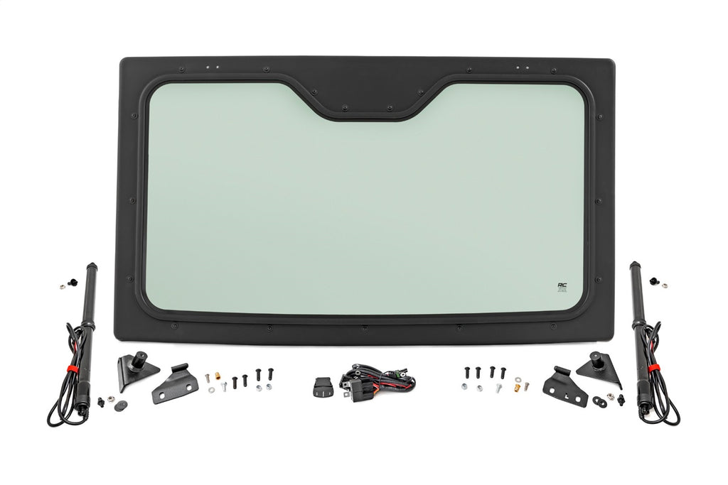 Rough Country 98418213 Windshield for Select Can-Am Defender DPS HD10, Can-Am Defender DPS HD5, Can-Am Defender DPS HD7, Can-Am Defender DPS HD8, Can-Am Defender DPS HD8 CAB, Can-Am Defender DPS HD9, Can-Am Defender DPS HD9 CAB, Can-Am Defender HD10,