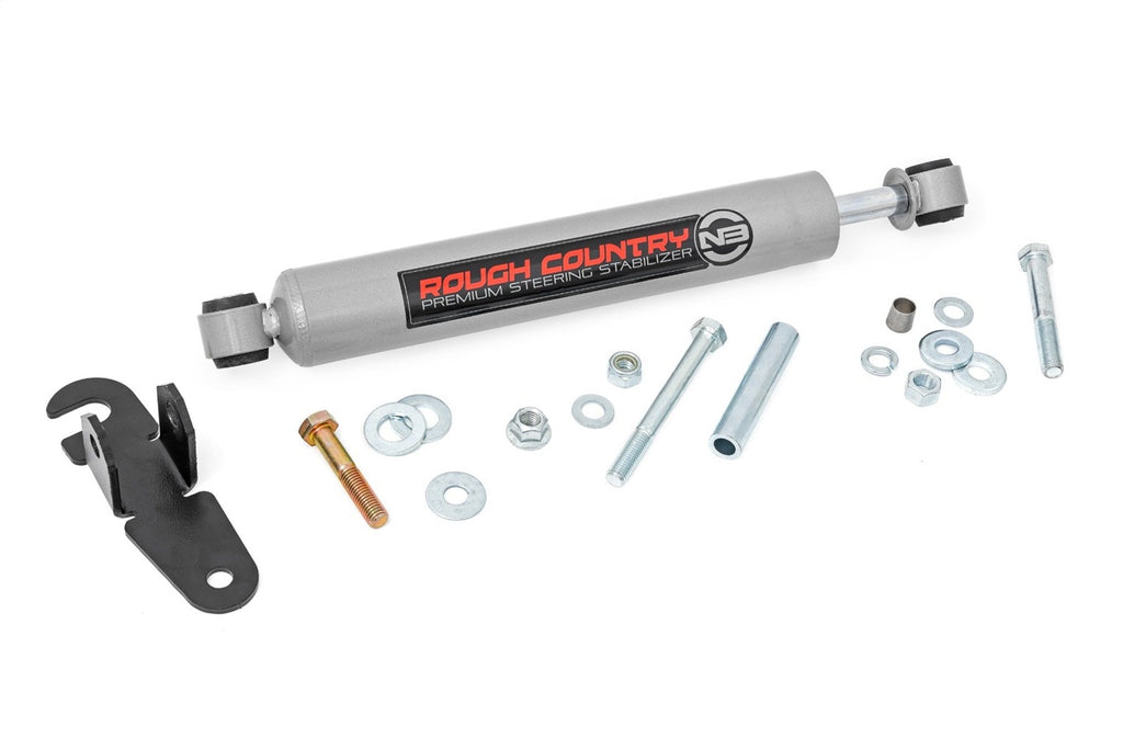 Rough Country 8730130 N3 Steering Stabilizer for Select Chevrolet Silverado HD, Chevrolet Silverado HD, GMC Sierra HD, GMC Sierra HD
