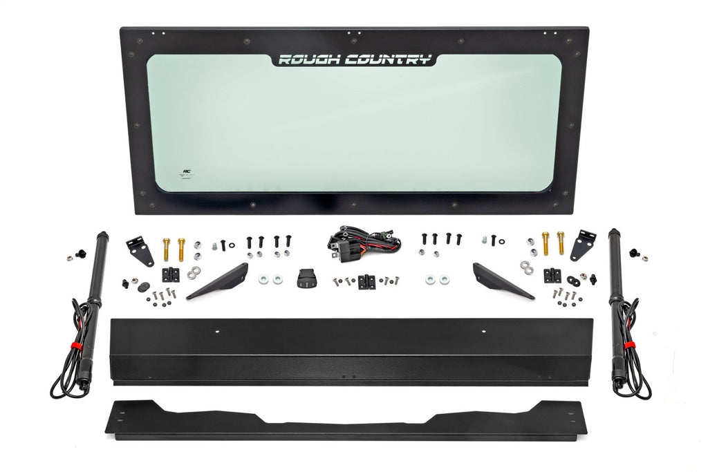 Rough Country 98316222 Windshield for Select Honda SXS1000M3 Pioneer 1000, Honda SXS1000M3 Pioneer Deluxe, Honda SXS1000M3 Pioneer Limited Edition, Honda SXS1000M5 Pioneer 1000-5, Honda SXS1000M5 Pioneer 1000-5 Deluxe, Honda SXS1000M5 Pioneer 1000-5