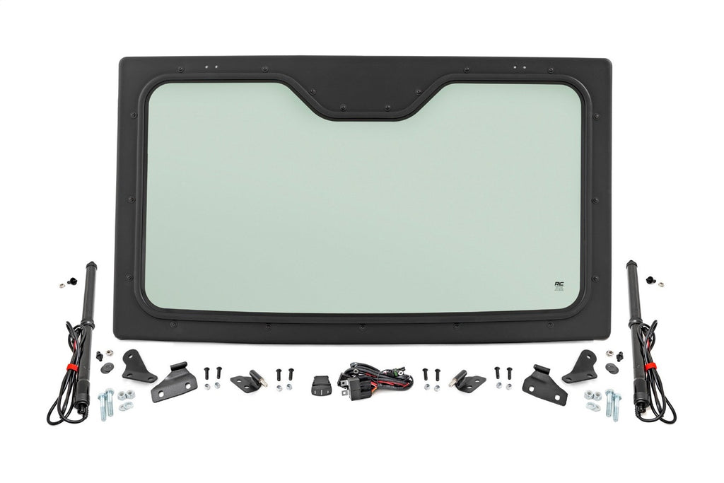 Rough Country 98417221 Windshield for Select Polaris Ranger 1000, Polaris Ranger EPS, Polaris Ranger Premium, Polaris Ranger Premium + Winter Prep Package, Polaris Ranger 900 XP, Polaris Ranger 900 XP Bronze Mist LE, Polaris Ranger 900 XP Deluxe, Polaris