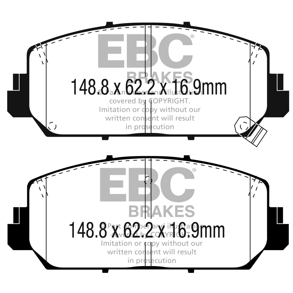 16-Acura-Ilx-2.4-Redstuff-Front-Brake-Pads