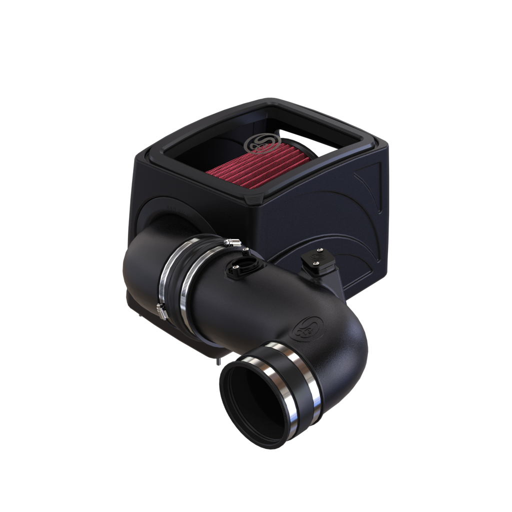 ~(16-Lbs.-24X15x14)~-Cold-Air-Intake-For-11-16-Chevrolet-Silverado-Gmc-Sierra-V8-6.6L-Lml-Duramax-Cotton-Cleanable-Red-S-B