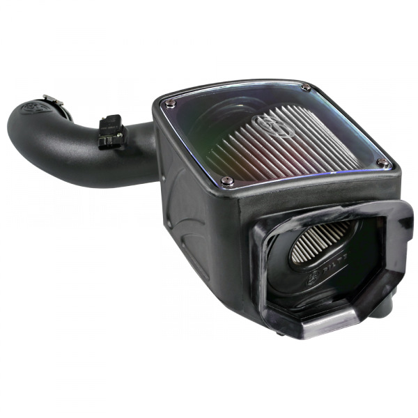 ~(16-Lbs.-25X16x15)~-Cold-Air-Intake-For-04-05-Chevrolet-Silverado-Gmc-Sierra-V8-6.6L-Lly-Duramax-Dry-Extendable-White-S-B