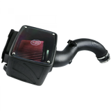 S&B Filters 75-5102 Cold Air Intake For 04-05 Chevrolet Silverado GMC Sierra V8-6.6L LLY Duramax Cotton Cleanable Red S&B