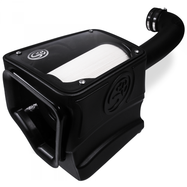 ~(16.2-Lbs.-24X15x14)~-Cold-Air-Intake-For-14-16-Silverado-Sierra-1500-5.3L-6.2L-15-16-Tahoe-Suburban-Yukon-(Xl)(Denali)-1500-5.3L-6.2L-Dry-Extendable-White-S-B