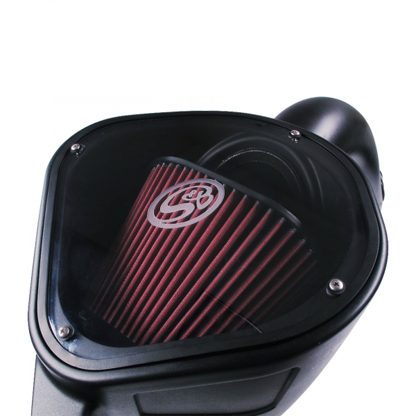 ~(16.6-Lbs.-24X15x14)~-Cold-Air-Intake-For-13-18-Dodge-Ram-2500-3500-L6-6.7L-Cummins-Cotton-Cleanable-Red-S-B