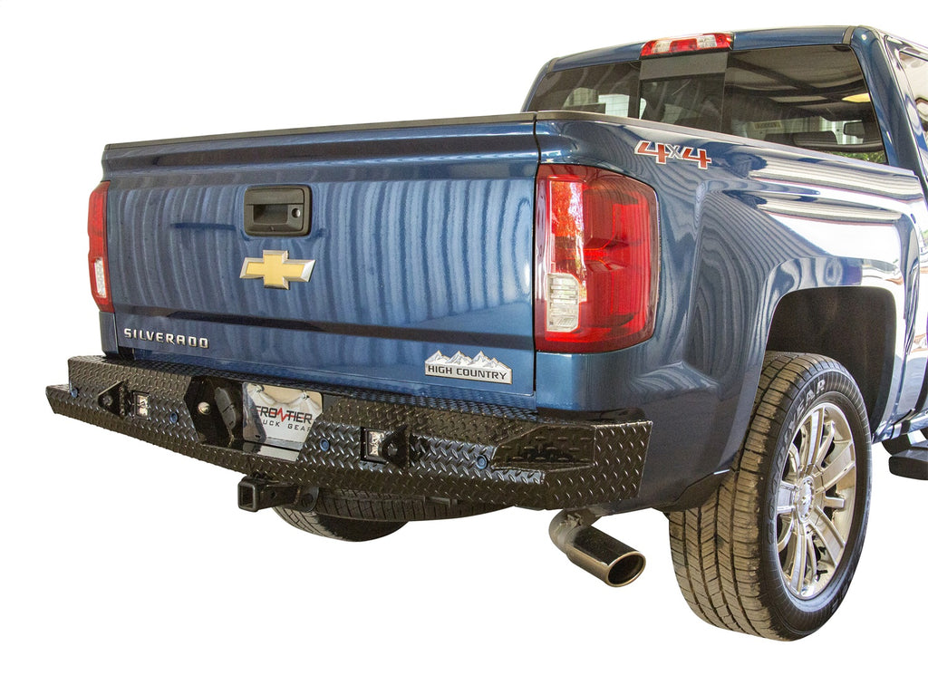 Frontier Truck Gear 160-21-5013 Sport Rear Bumper for Select Chevrolet Silverado 1500, Chevrolet Silverado HD, Chevrolet Silverado HD, GMC Sierra 1500, GMC Sierra HD, GMC Sierra HD