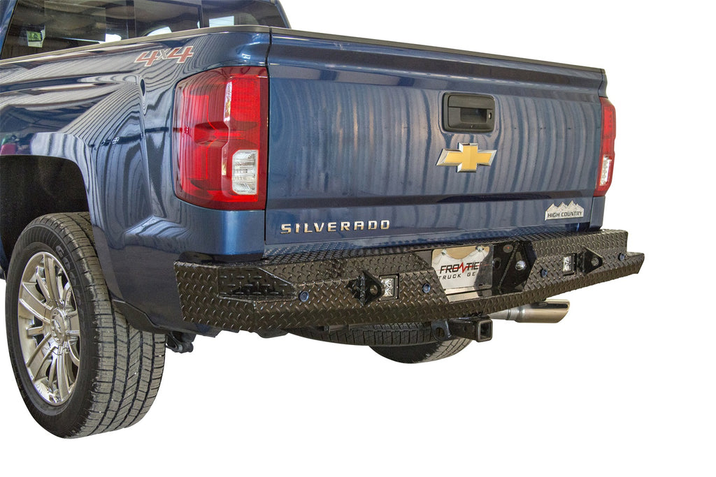 Frontier Truck Gear 160-21-5013 Sport Rear Bumper for Select Chevrolet Silverado 1500, Chevrolet Silverado HD, Chevrolet Silverado HD, GMC Sierra 1500, GMC Sierra HD, GMC Sierra HD
