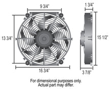 Load image into Gallery viewer, Derale 16016 16" Tornado Electric Fan &amp; 180°F Dual Probe Fan Controller Kit