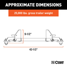 Load image into Gallery viewer, CURT 16021 Puck System 5th Wheel Legs, Select Ram 2500, 3500, 8' Bed, 25K