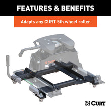 Load image into Gallery viewer, CURT 16023 Puck System 5th Wheel Roller Adapter, 20K, Select Silverado, Sierra, 6.5' Bed