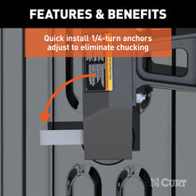 Load image into Gallery viewer, CURT 16024 Puck 5th Wheel Legs, Select Silverado, Sierra HD, 8' Bed, 30K, Carbide Black