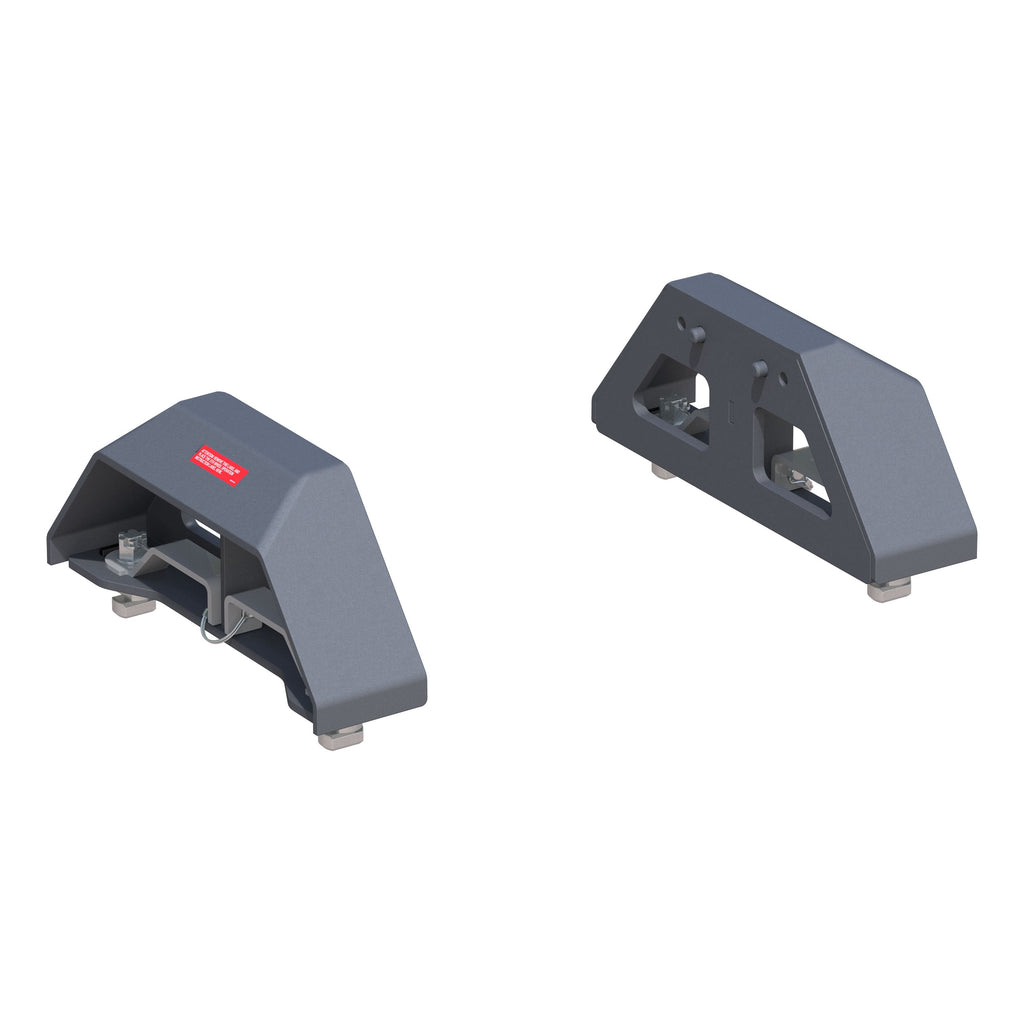CURT 16030 Puck 5th Wheel Legs, Select Silverado, Sierra HD, 8' Bed, 30K, Teridium Grey