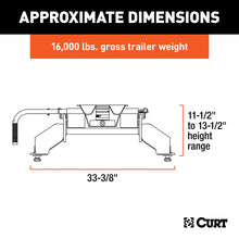 Load image into Gallery viewer, CURT 16031 E16 5th Wheel Hitch, Select Ford F-250, F-350, F-450, 8' Bed Puck System
