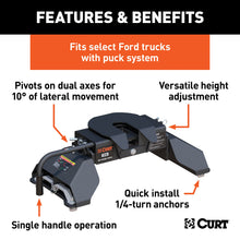 Load image into Gallery viewer, CURT 16031 E16 5th Wheel Hitch, Select Ford F-250, F-350, F-450, 8' Bed Puck System