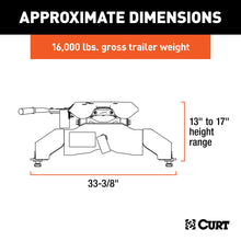 Load image into Gallery viewer, CURT 16033 A16 5th Wheel Hitch, Select Ford F-250, F-350, F-450, 8' Bed Puck System