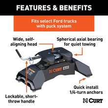 Load image into Gallery viewer, CURT 16035 Q20 5th Wheel Hitch, Select Ford F-250, F-350, F-450, 8' Bed Puck System
