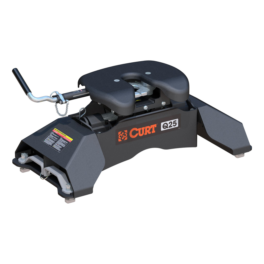 CURT 16039 Q25 5th Wheel Hitch; Select Ford F-250; F-350; F-450; 8ft. Bed Puck System - Truck Part Superstore