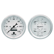 Load image into Gallery viewer, AutoMeter 1603 GAUGE KIT, 2 PC., QUAD &amp; SPEEDOMETER, 5", OLD TYME WHITE