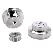 Load image into Gallery viewer, BBK Performance Parts 1603 1988-1995 GM TRUCK 4.3/5.0/5.7L 3PC UNDER DRIVE PULLEY KIT (ALUMINUM) for Select Chevrolet Blazer, Chevrolet C1500, Chevrolet C1500 Suburban, Chevrolet C2500, Chevrolet C2500 Suburban, Chevrolet C3500, Chevrolet K1500,