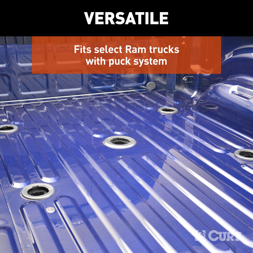 CURT 16042 Puck System 5th Wheel Adapter with Rails, Select Ram 2500, 3500