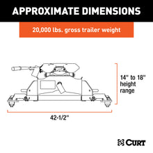 Load image into Gallery viewer, CURT 16044 A20 5th Wheel Hitch, Select Ram 2500, 3500, 8' Bed Puck System